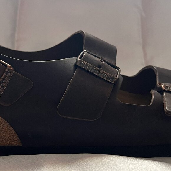 Birkenstock Milano Oiled Leather Habana Color EU Size 42 (US Sz 9 Men/11 Women) - Picture 4 of 16